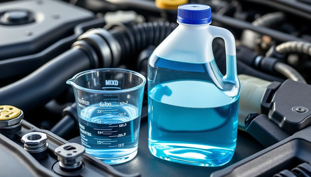 découvrez la dose idéale pour mélanger correctement le liquide de refroidissement et assurer une protection optimale de votre moteur contre la surchauffe et le gel.
